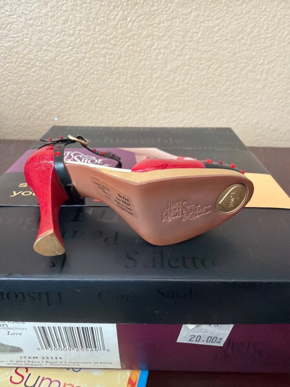 Just the Right Shoe by Raine Lot of 3 Red Hot On Fire Diamond Wrap w/Boxes COAs - Picture 15 of 15